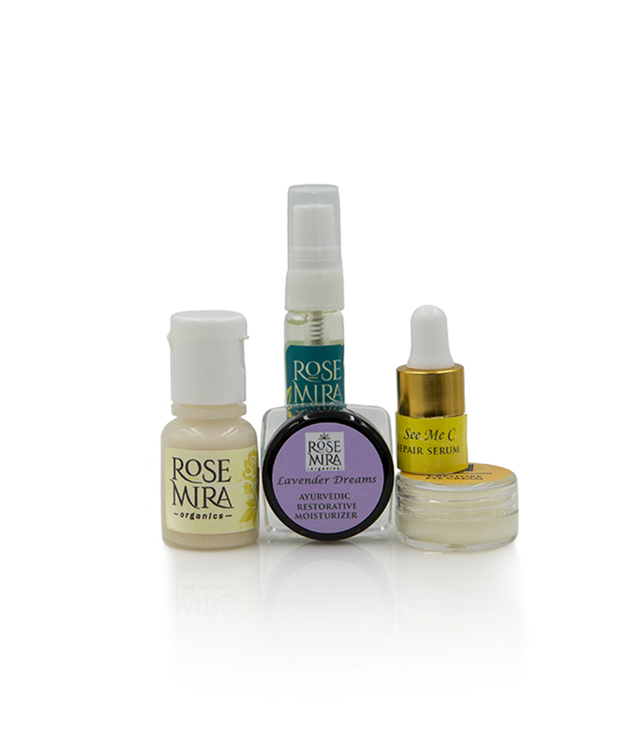 A daily routine mini sample kit for normal skin