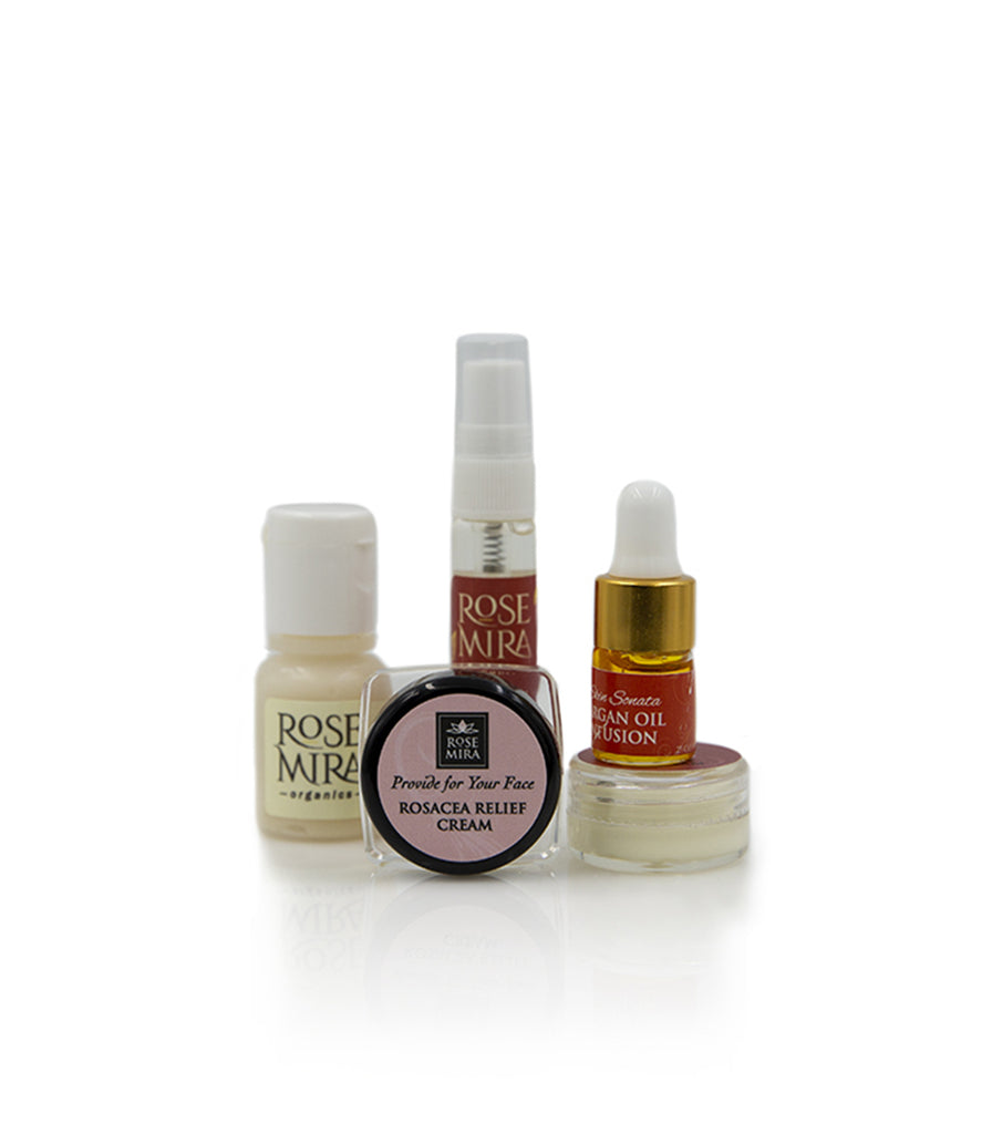 A daily routine mini sample kit for sensitive/dry skin