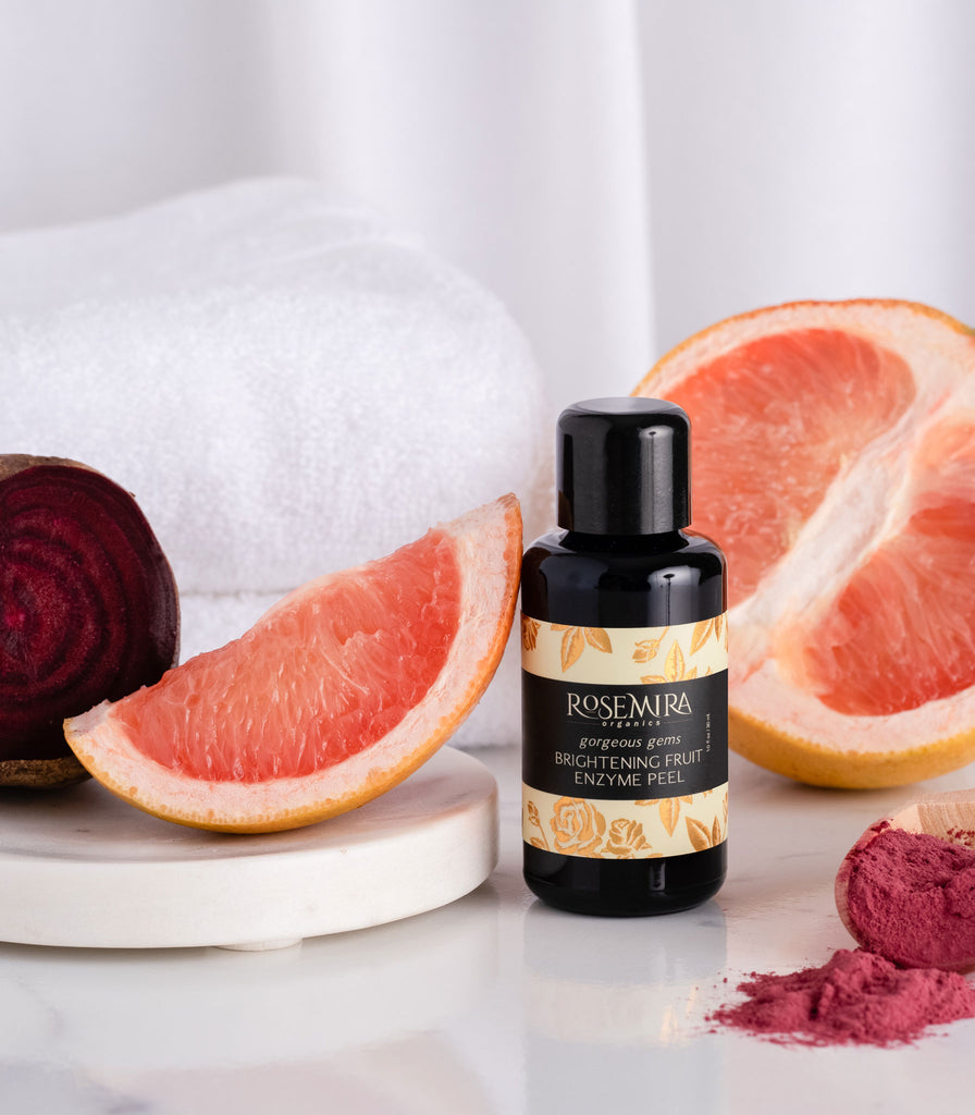 Gorgeous Gems Brightening Fruit Enzyme Peel with grapefruit and beets.