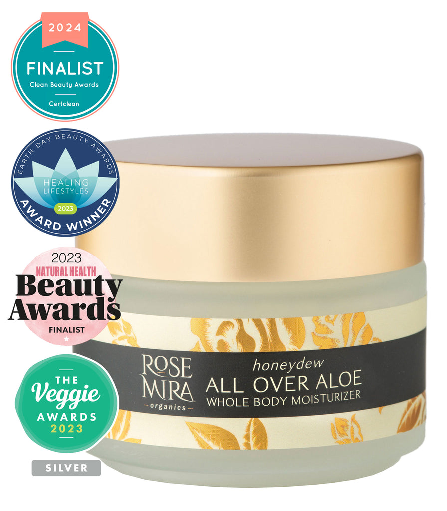 All Over Aloe Whole Body Moisturizer in Honeydew with award winning graphics