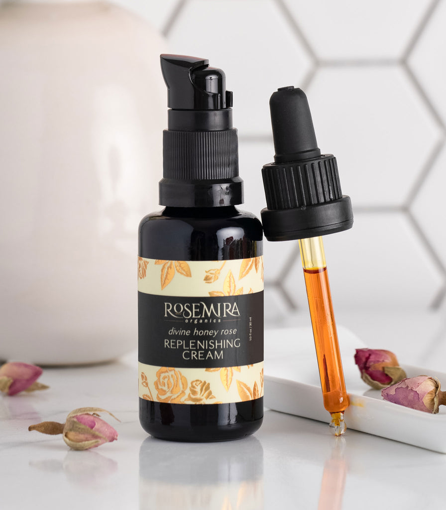 Divine Honey Rose Replenishing Cream with a tincture of orange serum and roses