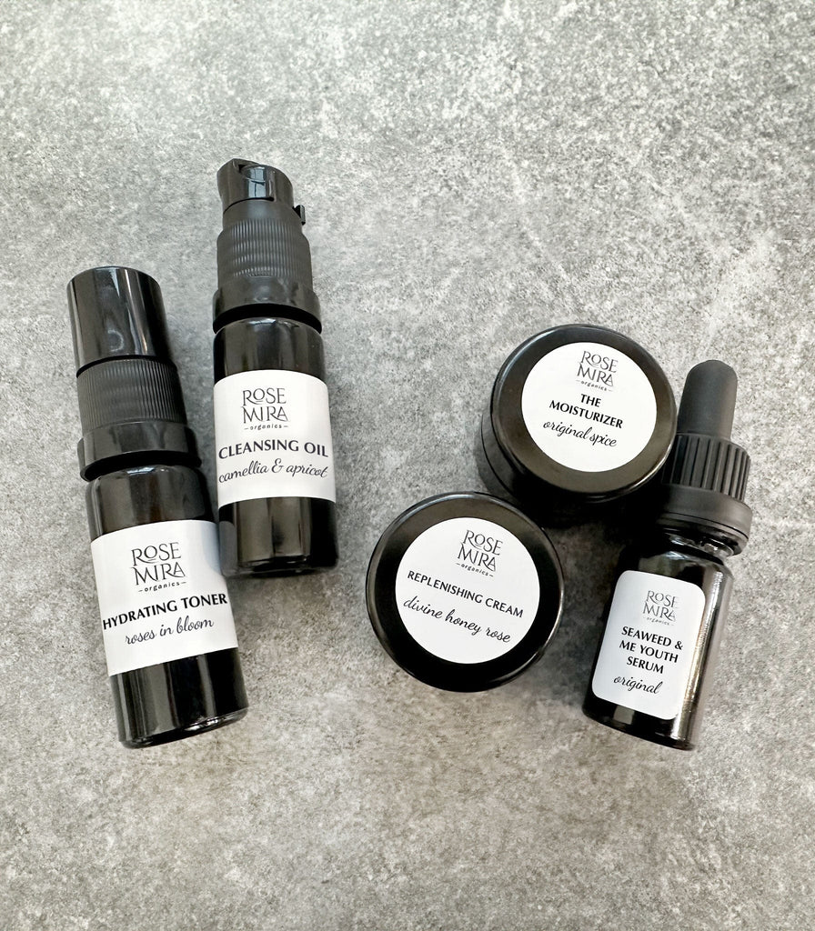 Dry/Mature Skin Mini Collection in Swiss Violet Glass Gifts Kits & Samples