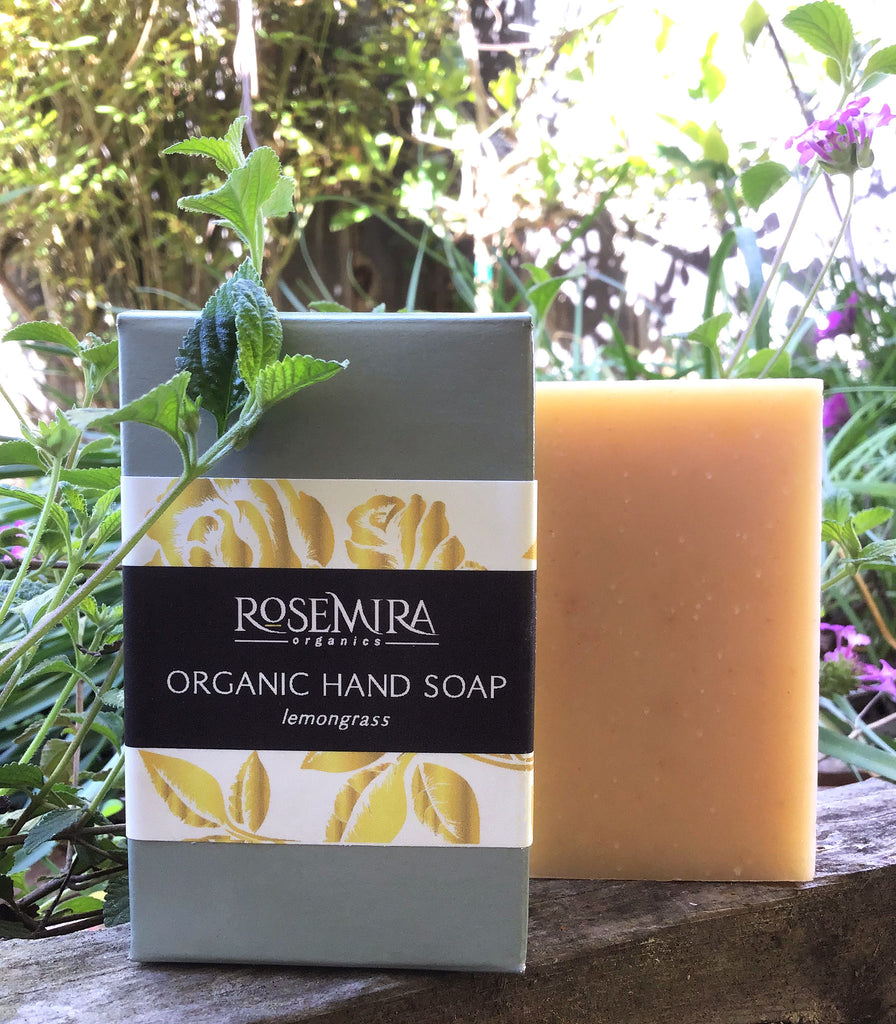 Organic plant-based soap bar in Lemongrass