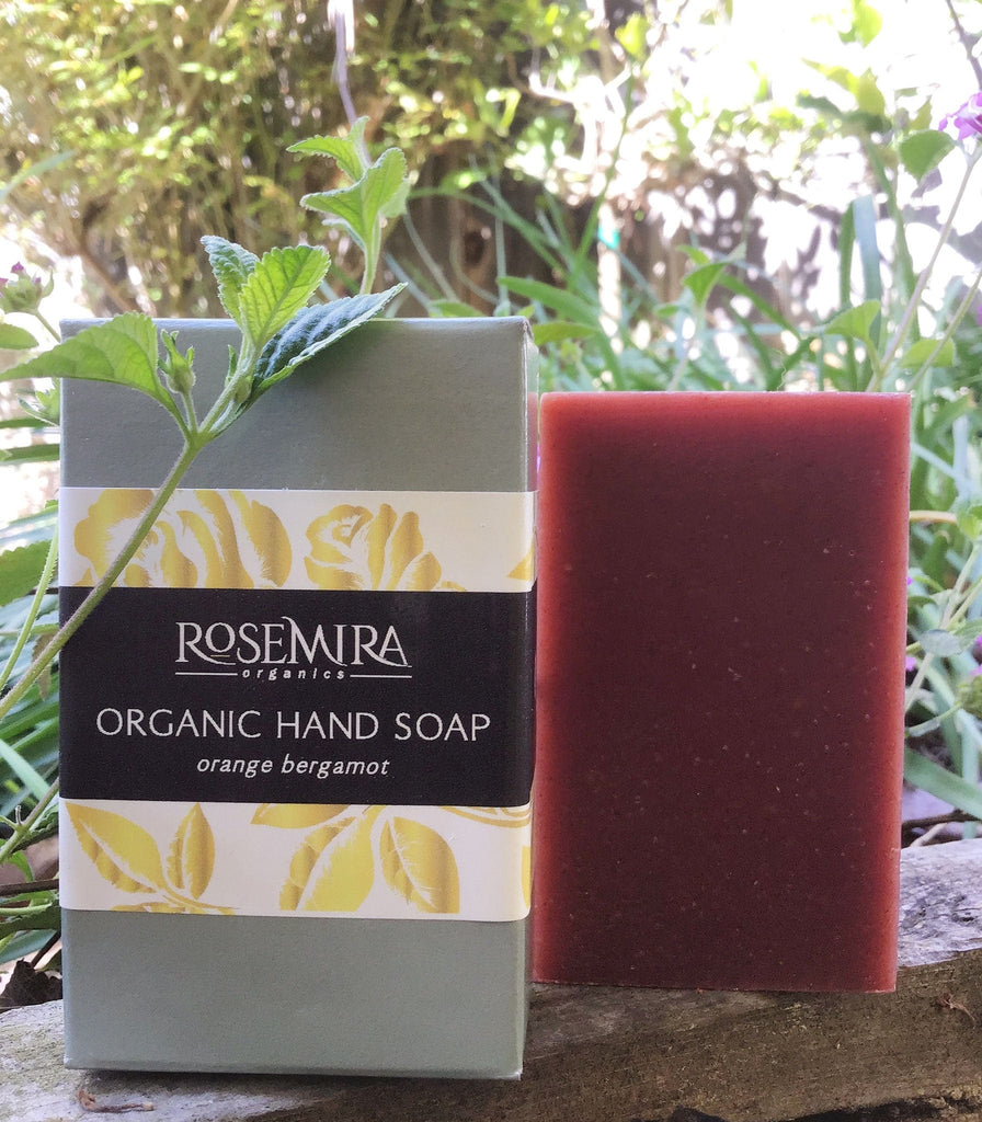 Organic plant-based soap bar in Orange Bergamot