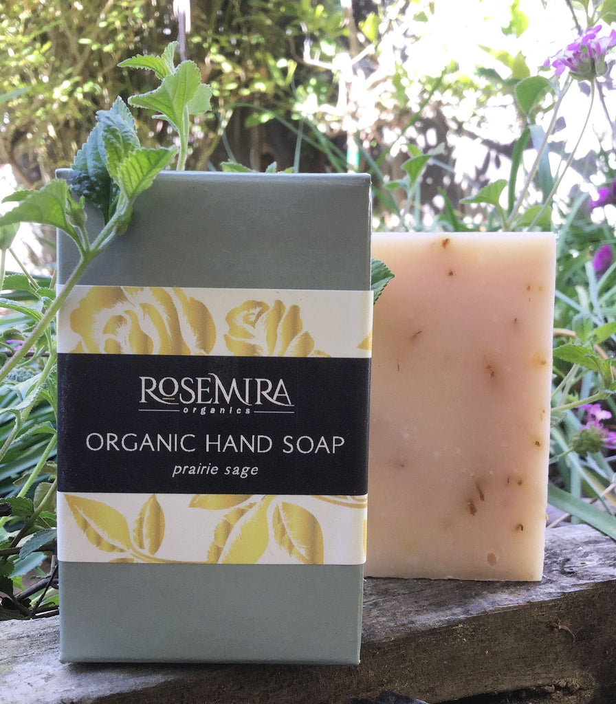 Organic plant-based soap bar in Prairie Sage