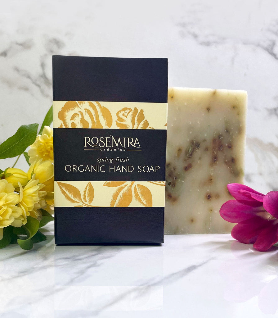 Organic plant-based soap bar in Spring Fresh