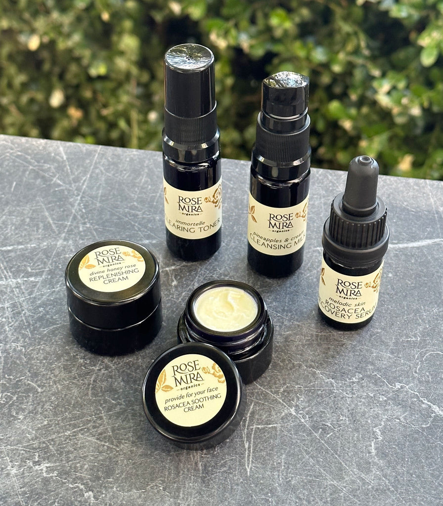 Rosacea Repair Mini Collection in Swiss Violet Glass Gifts Kits & Samples