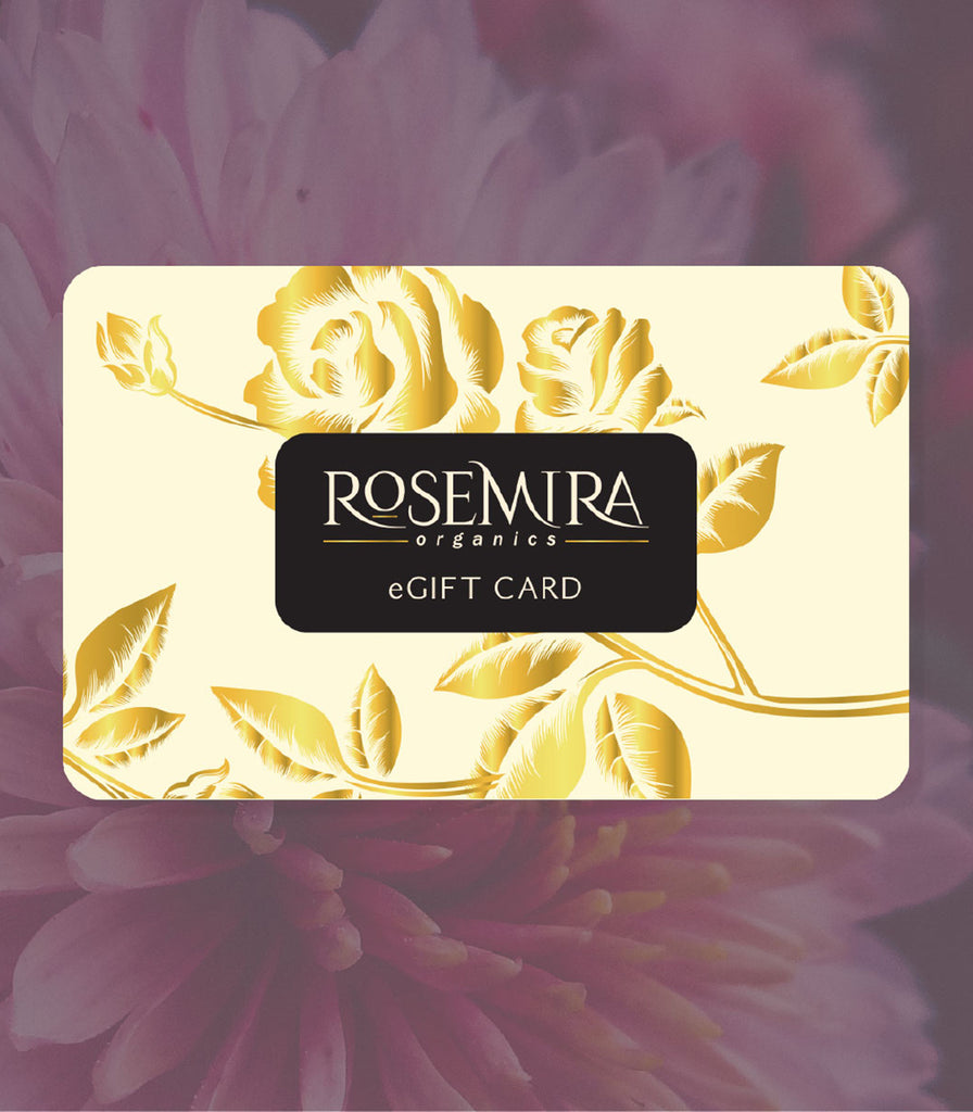 Rosemira Organics eGift Card with flowers
