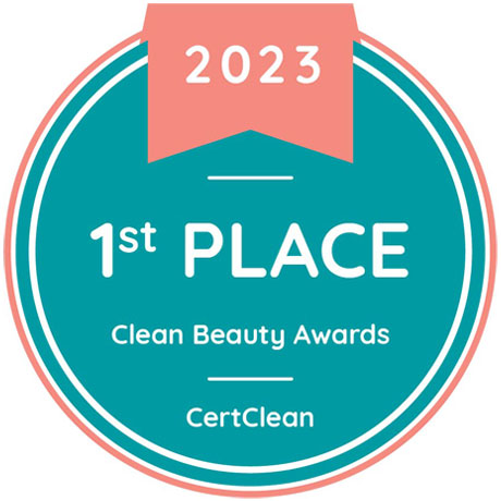 Clean Beauty Awards first place winner logo