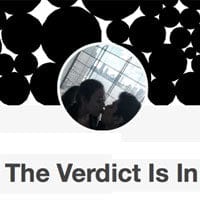 The Verdict Is In logo